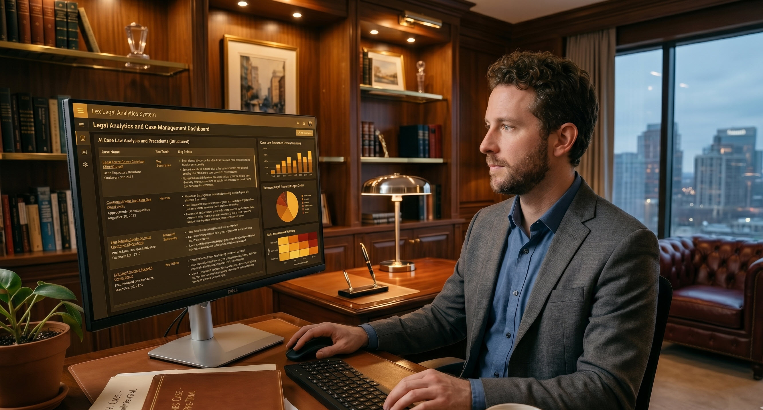 Legal team collaborating with AI-powered demand tools